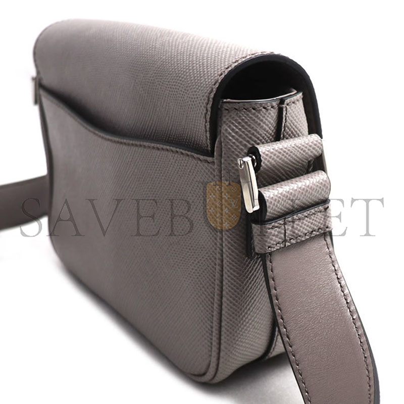 PRADA SAFFIANO TRIANGLE LOGO SHOULDER BAG 2VD065 (19*13*5cm)